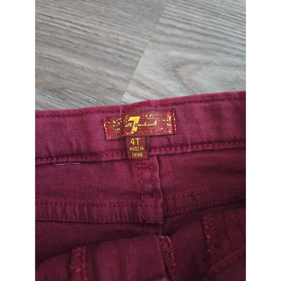 7 for all mankind girls red jeans size 4t - Picture 2 of 3